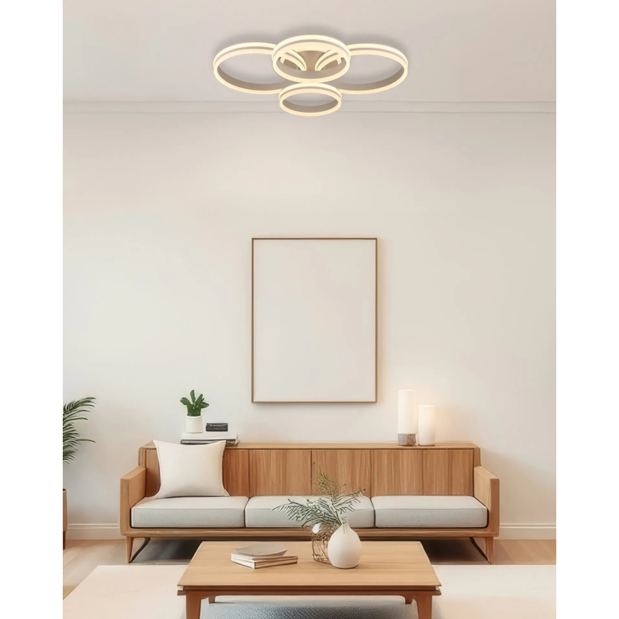 Globo - Plafonieră LED reglabilă LED/92W/230V 3000K 68x84,5 cm