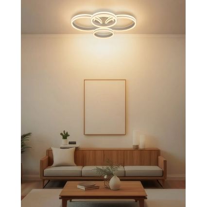 Globo - Plafonieră LED reglabilă LED/92W/230V 3000K 68x84,5 cm