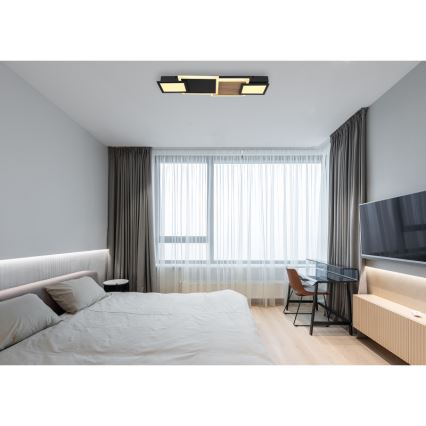 Globo 67279-30 - Plafonieră LED CAROLINE LED/30W/230V 25x71,5 cm bej/negru