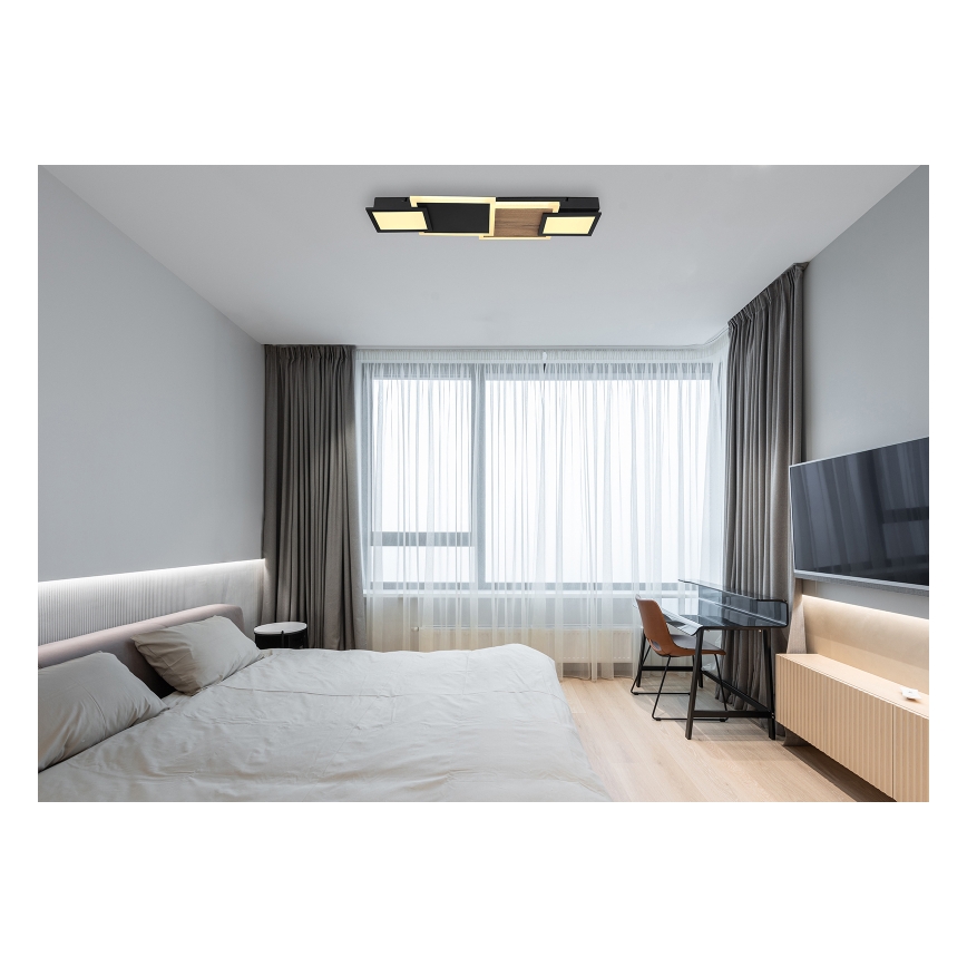 Globo 67279-30 - Plafonieră LED CAROLINE LED/30W/230V 25x71,5 cm bej/negru