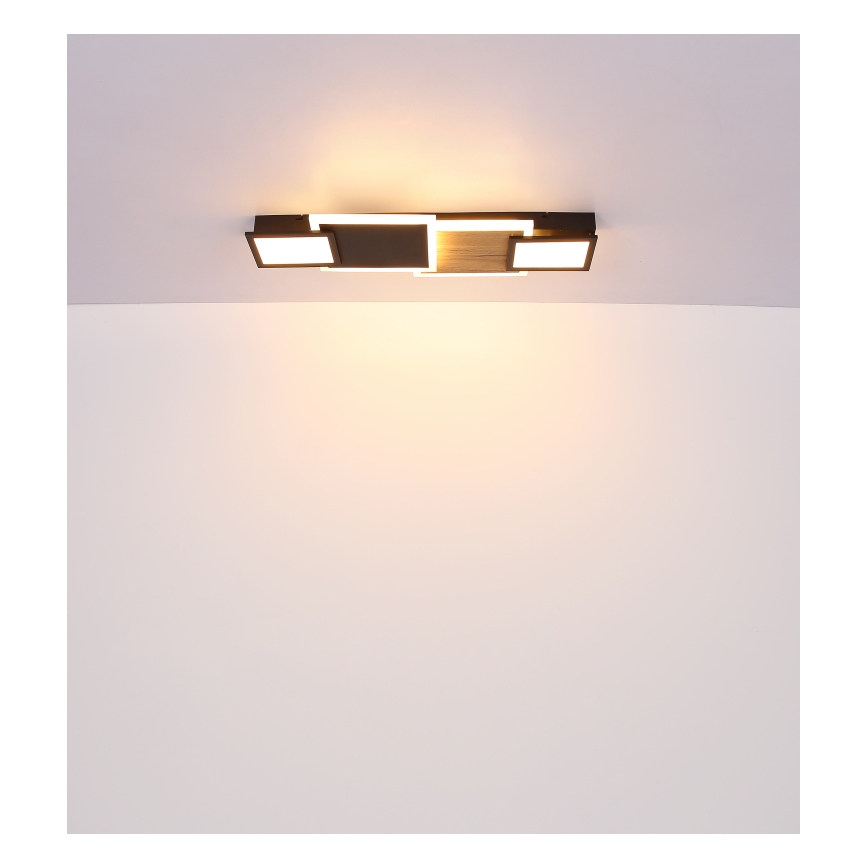 Globo 67279-30 - Plafonieră LED CAROLINE LED/30W/230V 25x71,5 cm bej/negru