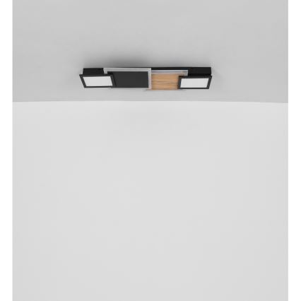 Globo 67279-30 - Plafonieră LED CAROLINE LED/30W/230V 25x71,5 cm bej/negru