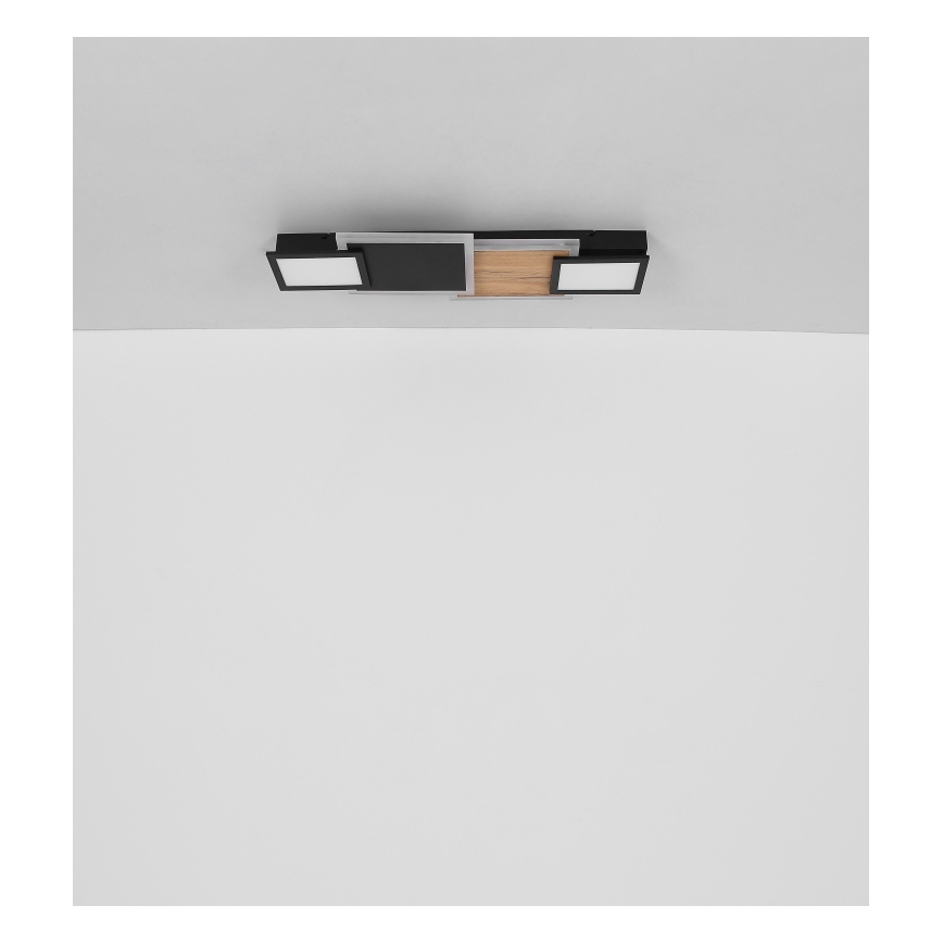 Globo 67279-30 - Plafonieră LED CAROLINE LED/30W/230V 25x71,5 cm bej/negru