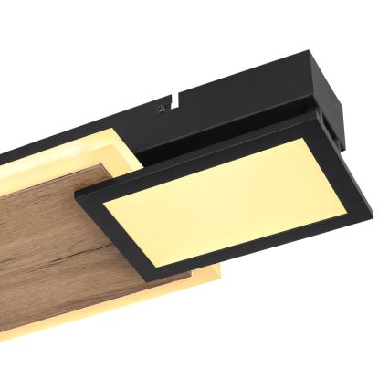 Globo 67279-30 - Plafonieră LED CAROLINE LED/30W/230V 25x71,5 cm bej/negru