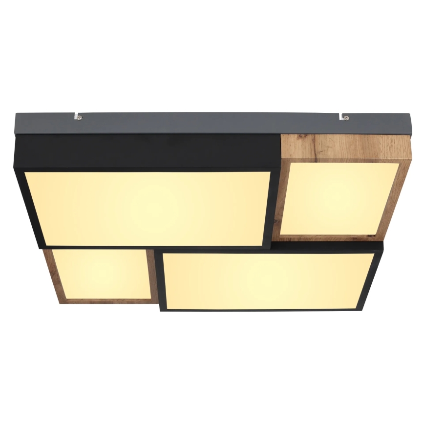 Globo 67286-50 - Plafonieră LED GUNDI LED/50W/230V 60x60 cm maro/negru