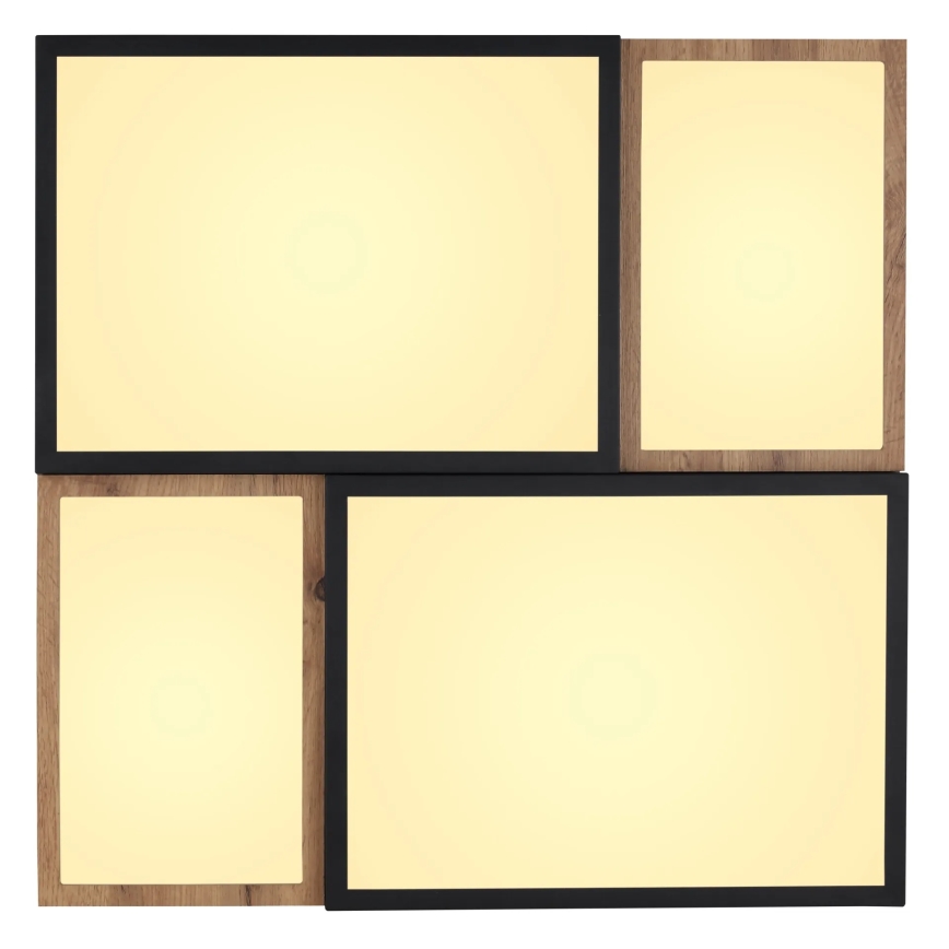 Globo 67286-50 - Plafonieră LED GUNDI LED/50W/230V 60x60 cm maro/negru