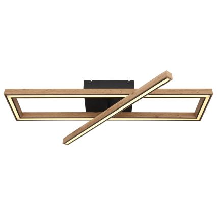 Globo 67287D1 - Plafonieră LED Mandera, 36 W, 230 V, 20 x 80 cm, maro