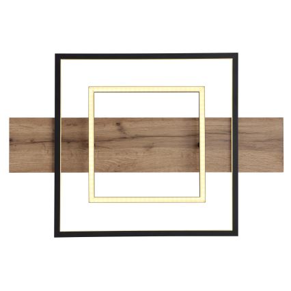 Globo 67289D - Plafonieră LED dimabilă VANNI LED/24W/230V 40x60 cm maro/negru