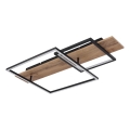 Globo 67289D1 - Plafonieră VANNI LED/24W/230V, 40x75 cm, maro/negru