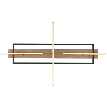 Globo 67296D2 - Plafonieră LED BEATRIX, 48W, 230V, 60,5 x 100 cm, maro