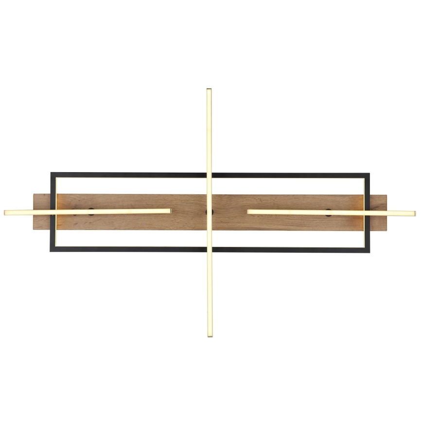 Globo 67296D2 - Plafonieră LED BEATRIX, 48W, 230V, 60,5 x 100 cm, maro