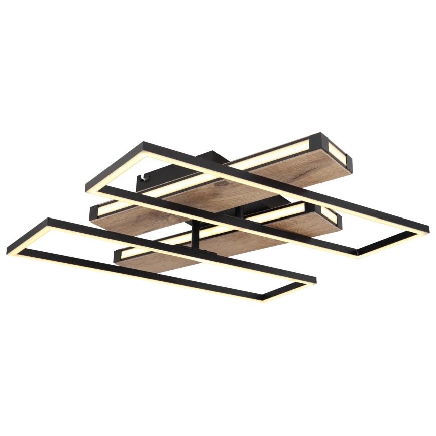 Globo 67299D1 - Plafonieră COLLI LED/48W/230V, 52x60 cm, maro/negru
