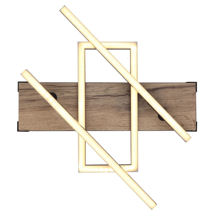 Globo 67299D2 - Plafonieră LED COLLI, 30 W, 230 V, 46 x 68 cm, maro/negru