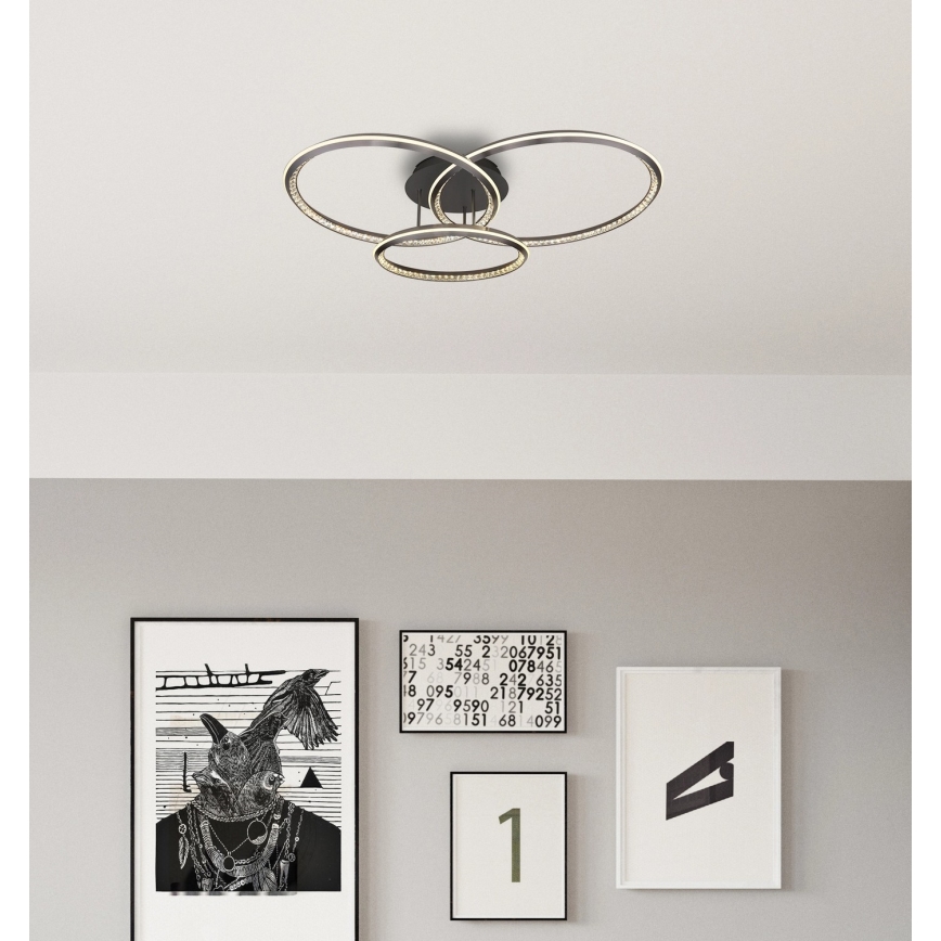 Globo - plafonieră LED reglabilă LED/72W/230V 2700-6000K 109,5x80,5 cm + telecomandă