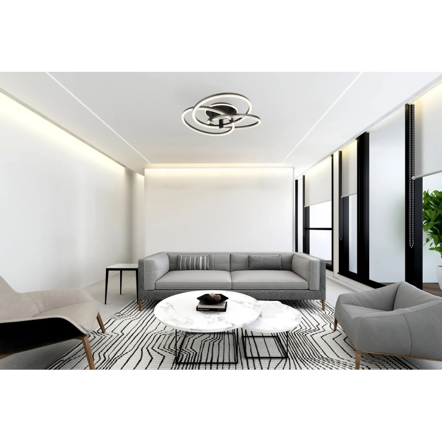 Globo - Lampă de tavan LED dimabilă, 75W/230V, 2700-6000K, Ø 78 cm + telecomandă