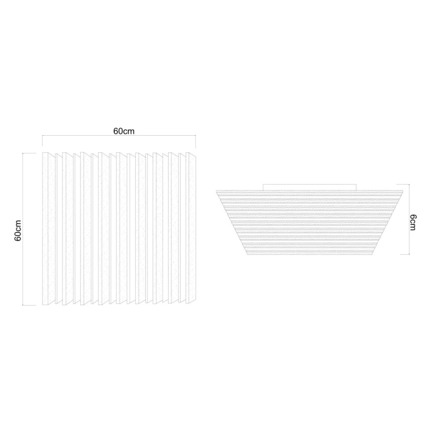 Globo - Plafonieră LED reglabilă LED/40W/230V 2700-6000K 60x60 cm + telecomandă