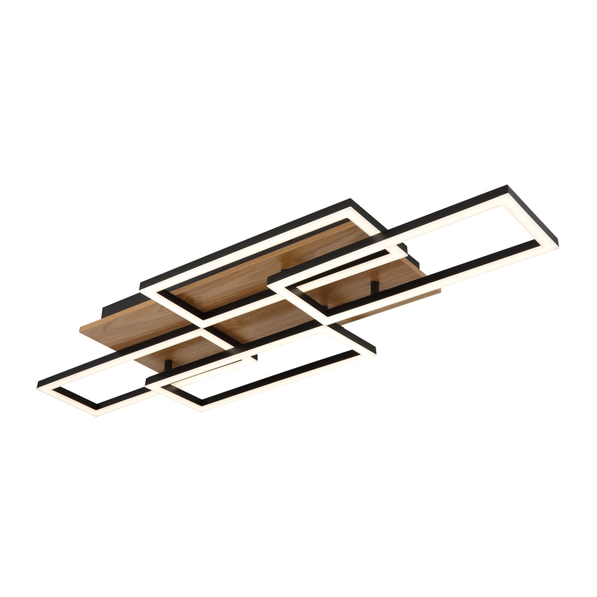 Globo - Plafonieră LED dimabilă LED/40W/230V 2700-6500K 32,5x87,5 cm maro/negru + telecomandă