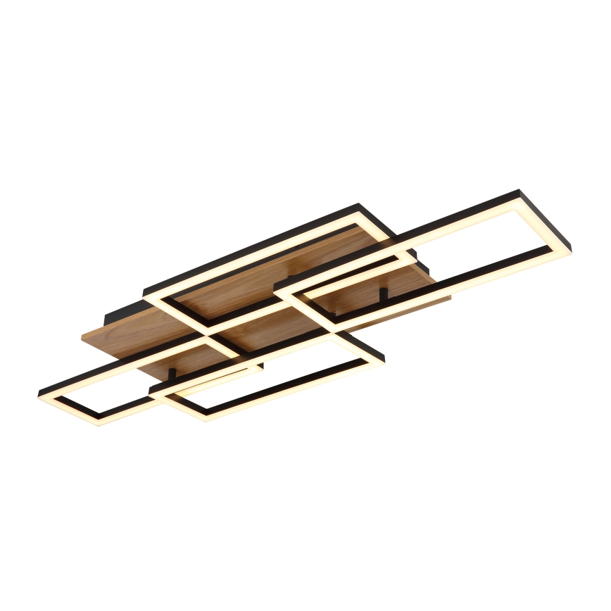 Globo - Plafonieră LED dimabilă LED/40W/230V 2700-6500K 32,5x87,5 cm maro/negru + telecomandă