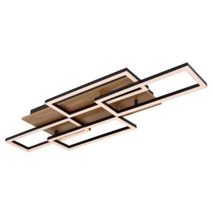 Globo - Plafonieră LED dimabilă LED/40W/230V 2700-6500K 32,5x87,5 cm maro/negru + telecomandă