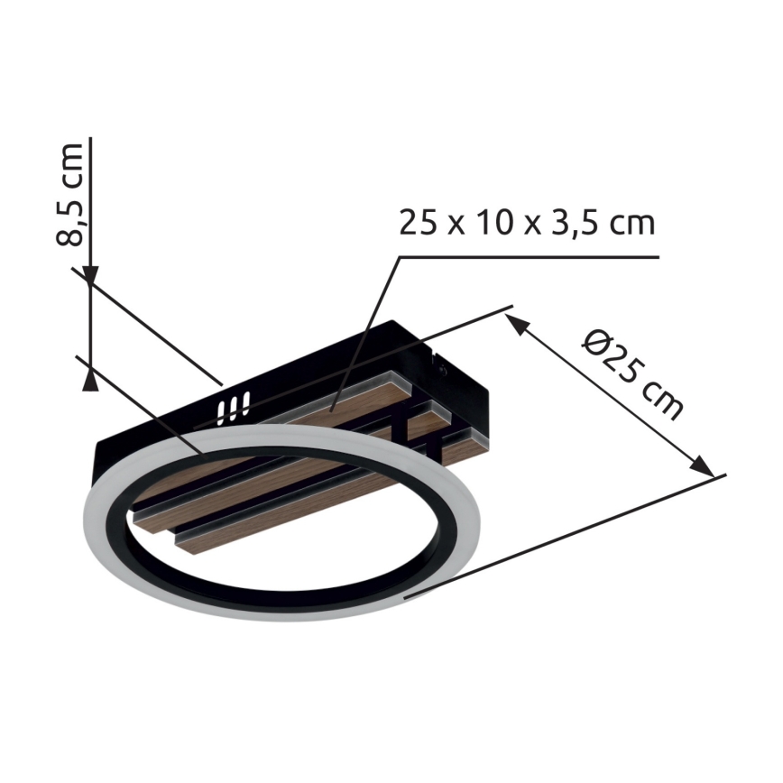 Globo - Plafonieră LED/10W/230V 3000/4200/6000K
