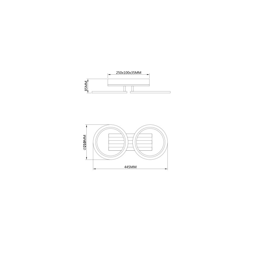Globo - Plafonieră LED/15W/230V 3000/4200/6000K