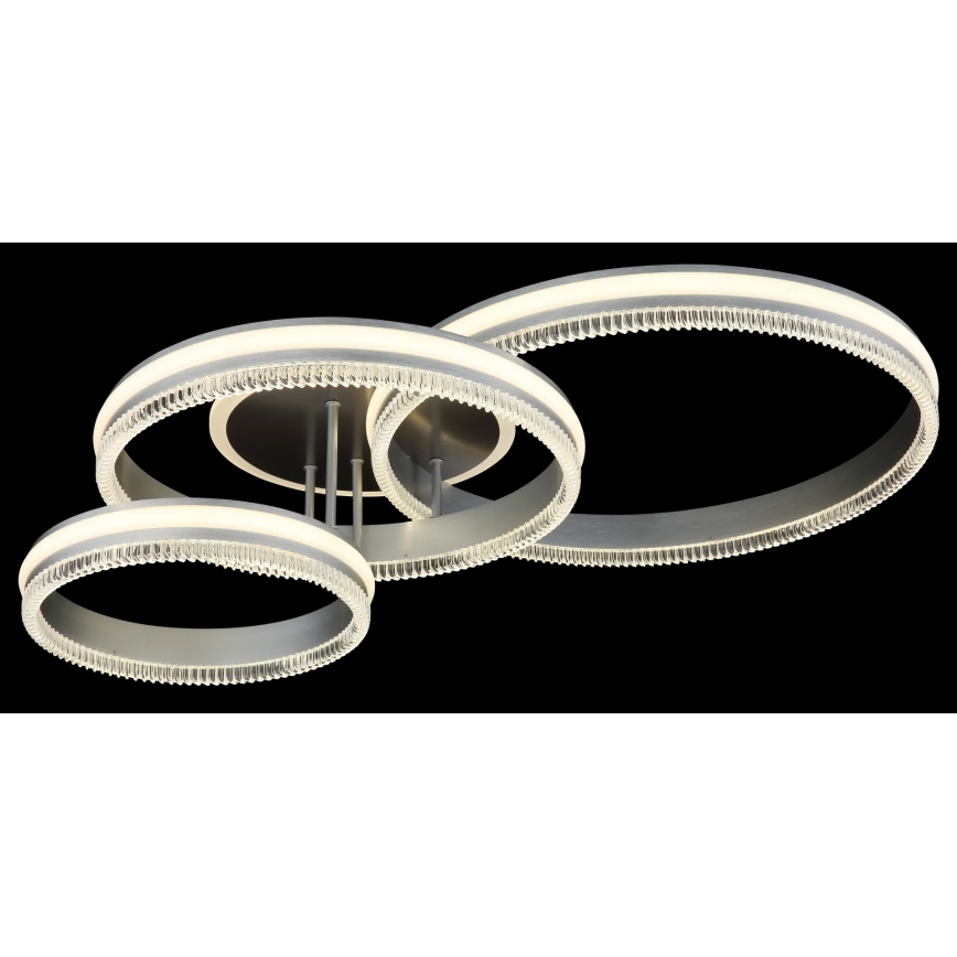 Globo - Plafonieră LED dimabilă LED/72W/230V 2700-6000K argintie + telecomandă