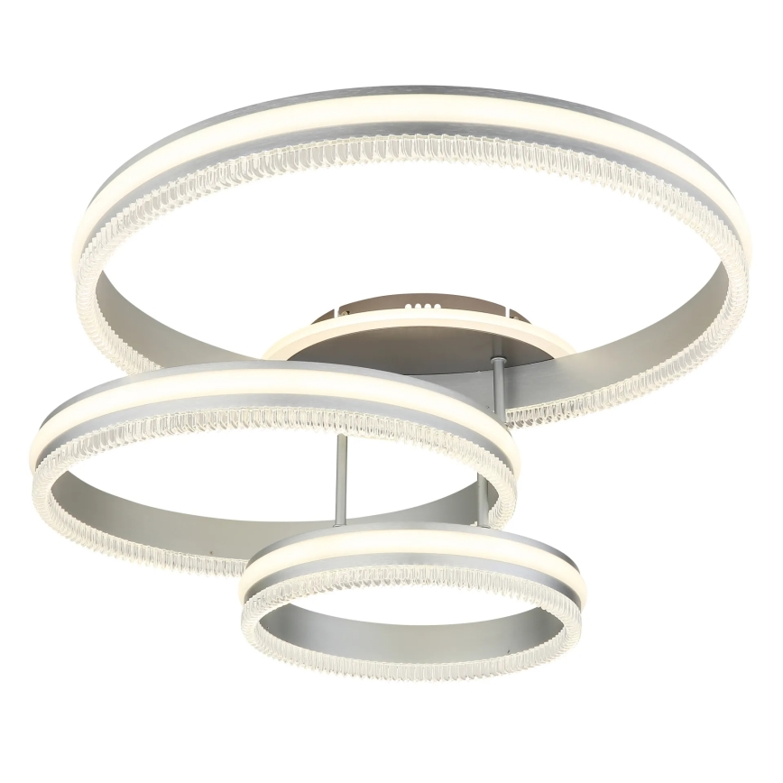 Globo - Plafonieră LED dimabilă LED/72W/230V 2700-6000K argintie + telecomandă