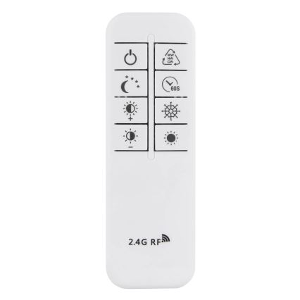 Globo - Lampă de tavan LED dimabilă, 90W/230V, 2700-6000K, argintie, cu telecomandă