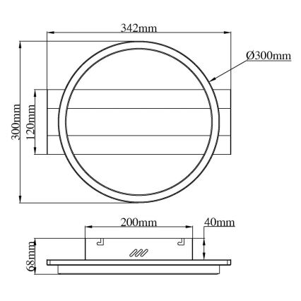 Globo - Plafonieră LED LED/24W/230V 4000K 30x34,2 cm