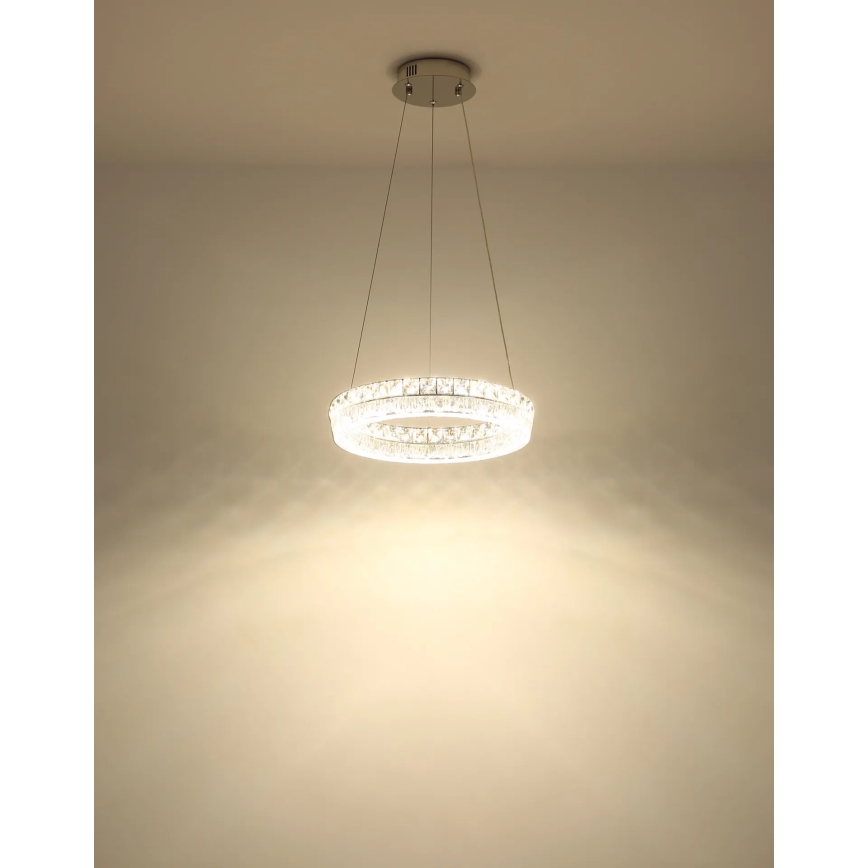 Globo - Lustră LED reglabilă suspendată pe cablu LED/24W/230V 2700-6000K transparentă + telecomandă