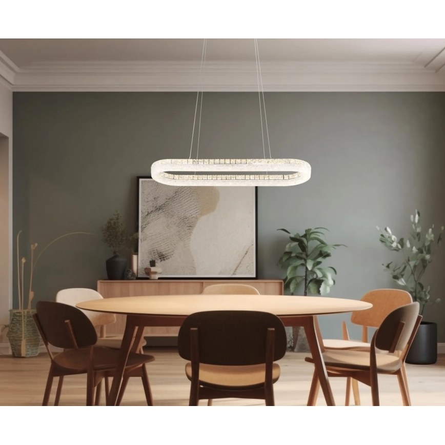 Globo - Lampă suspendată LED reglabilă pe cablu LED/40W/230V 2700-6000K clară + telecomandă