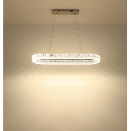 Globo - Lampă suspendată LED reglabilă pe cablu LED/40W/230V 2700-6000K clară + telecomandă