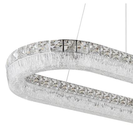Globo - Lampă suspendată LED reglabilă pe cablu LED/40W/230V 2700-6000K clară + telecomandă