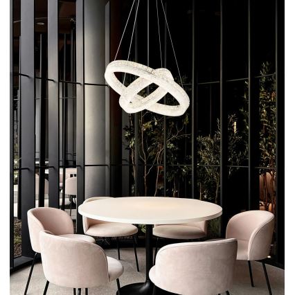 Globo - Lustră LED reglabilă pe cablu LED/60W/230V 2700-6000K clară + telecomandă