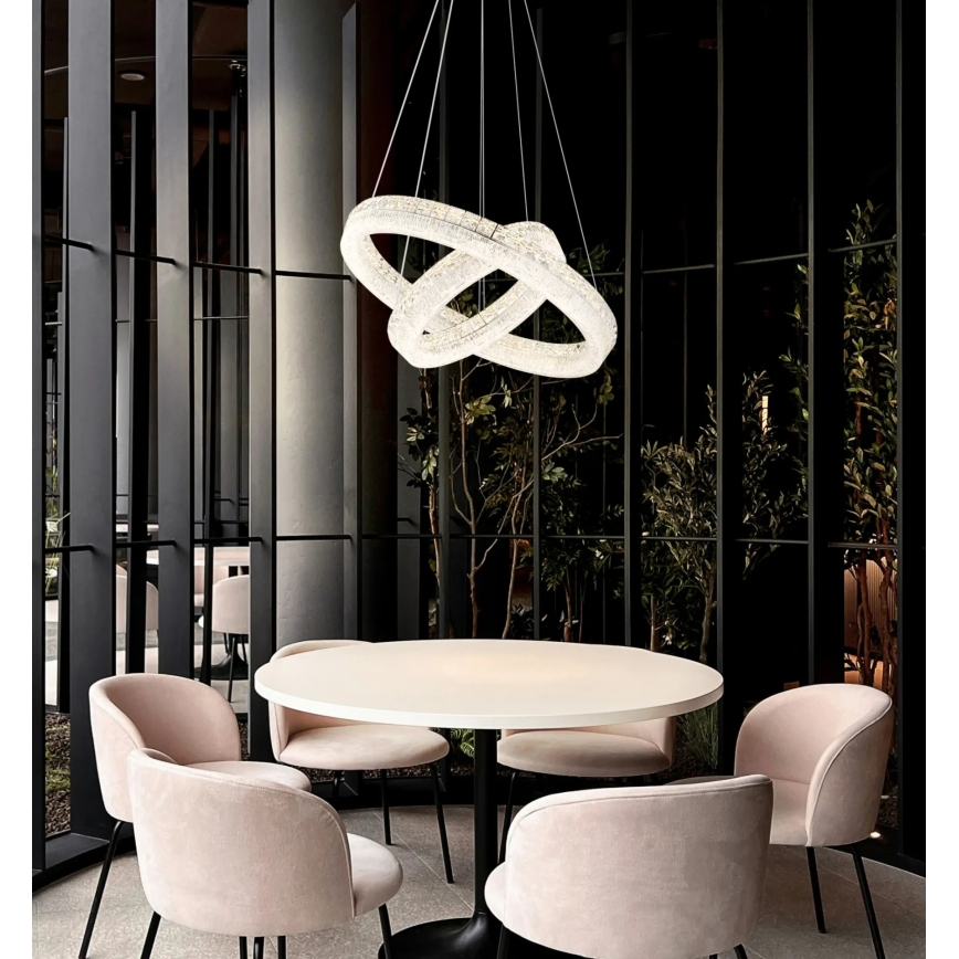Globo - Lustră LED reglabilă pe cablu LED/60W/230V 2700-6000K clară + telecomandă