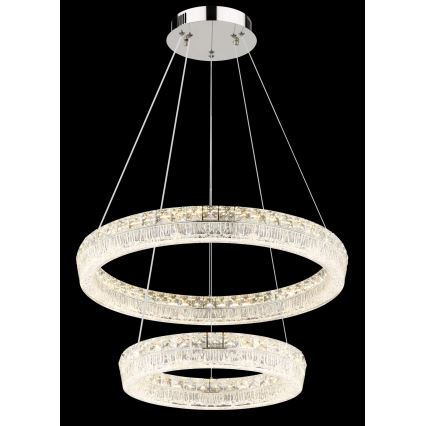 Globo - Lustră LED reglabilă pe cablu LED/60W/230V 2700-6000K clară + telecomandă