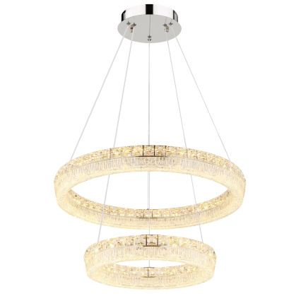 Globo - Lustră LED reglabilă pe cablu LED/60W/230V 2700-6000K clară + telecomandă
