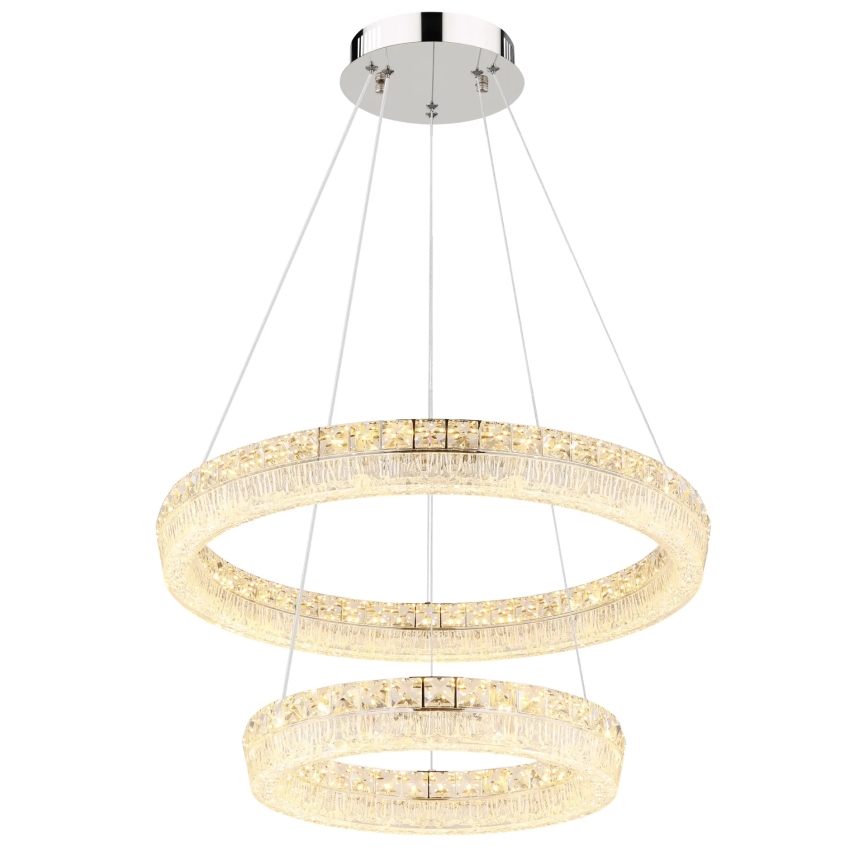 Globo - Lustră LED reglabilă pe cablu LED/60W/230V 2700-6000K clară + telecomandă