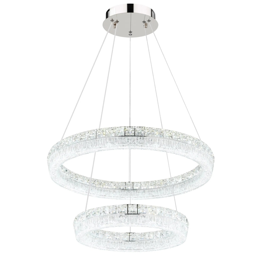 Globo - Lustră LED reglabilă pe cablu LED/60W/230V 2700-6000K clară + telecomandă