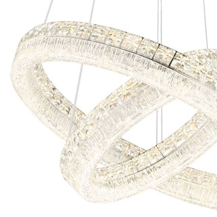 Globo - Lustră LED reglabilă pe cablu LED/60W/230V 2700-6000K clară + telecomandă