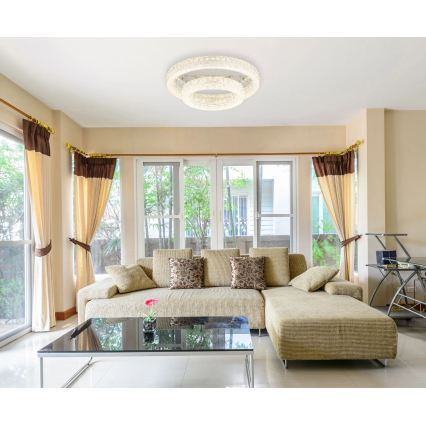 Globo - Plafonieră LED dimabilă LED/60W/230V 2700–6000K transparentă + telecomandă
