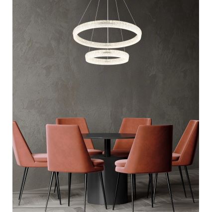 Globo - Lustră LED reglabilă pe cablu LED/72W/230V 2700-6000K transparentă + telecomandă