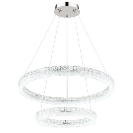 Globo - Lustră LED reglabilă pe cablu LED/72W/230V 2700-6000K transparentă + telecomandă