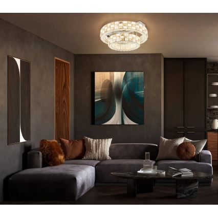 Globo - Plafonieră LED dimabilă, 55W/230V, 2700-6000K, diam. 61 cm, cu telecomandă