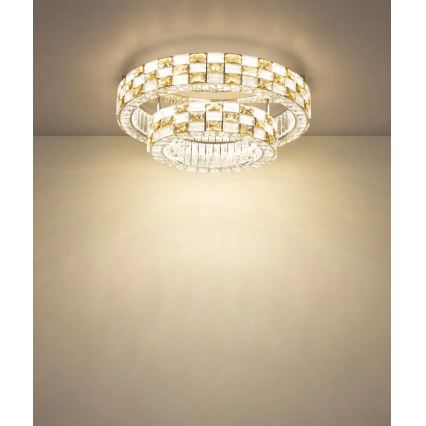 Globo - Plafonieră LED dimabilă, 55W/230V, 2700-6000K, diam. 61 cm, cu telecomandă