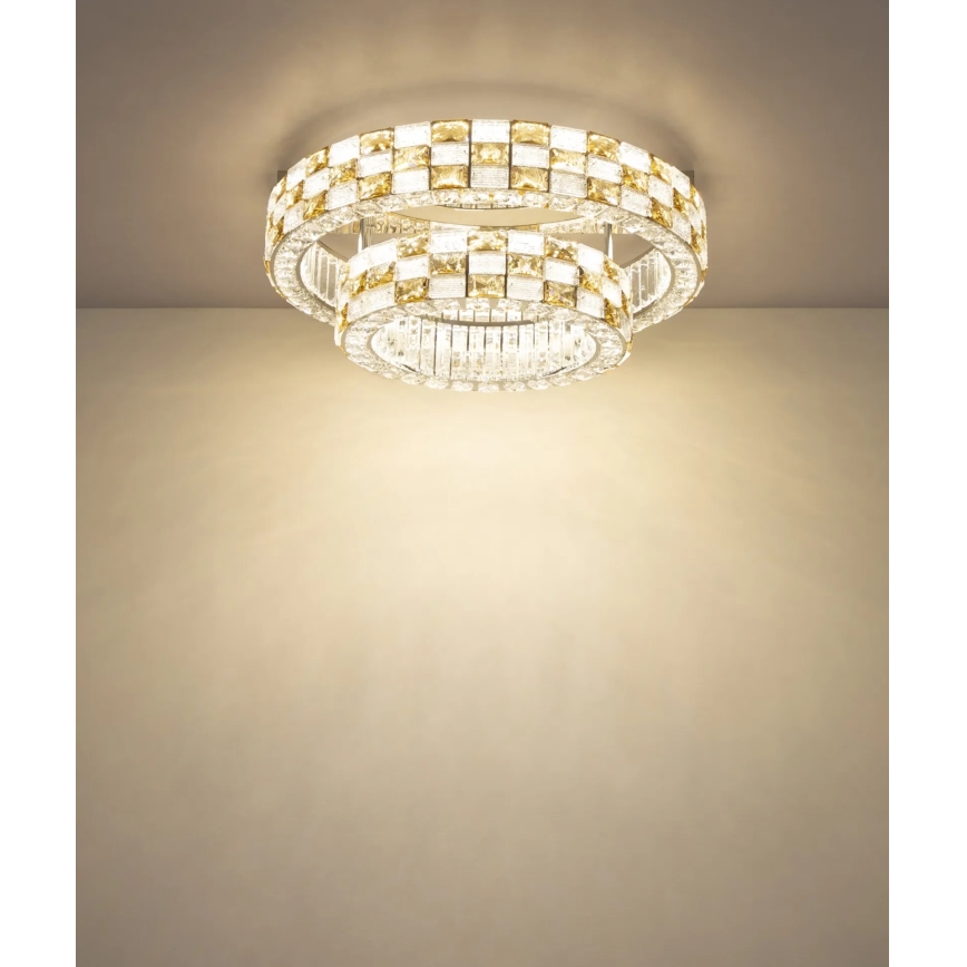 Globo - Plafonieră LED dimabilă, 55W/230V, 2700-6000K, diam. 61 cm, cu telecomandă