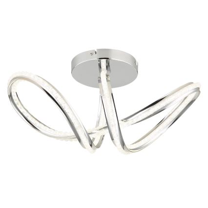 Globo - Lampă de tavan LED dimmabilă LED/40W/230V 2700-6000K crom lucios + telecomandă