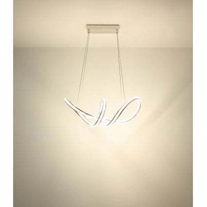 Globo - Lustră LED reglabilă pe cablu LED/45W/230V 2700-6000K crom lucios + telecomandă