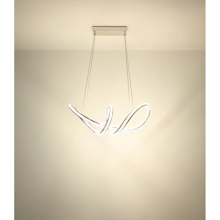 Globo - Lustră LED reglabilă pe cablu LED/45W/230V 2700-6000K crom lucios + telecomandă
