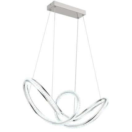 Globo - Lustră LED reglabilă pe cablu LED/45W/230V 2700-6000K crom lucios + telecomandă